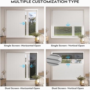 100% persianas de nido de abeja inalámbricas con aislamiento <span class=keywords><strong>térmico</strong></span> Blackout con marco de aluminio para puerta corredera - Product Image 5