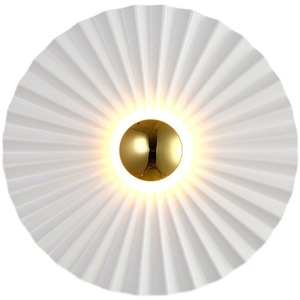 Modern Minimalist Chinese Origami Lotus <b>Leaf</b> Style Wall Lamp Creative Design for Living Room Dining Corridor Villa Showroom - Product Image 2