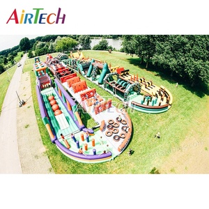 Tùy chỉnh thực hiện khổng lồ thổi lên dành cho người lớn khóa học trở ngại Inflatable trò chơi ngoài trời thổi phồng đua theo dõi Inflatable Ninja khóa học Nhà cung cấp - Product Image 2