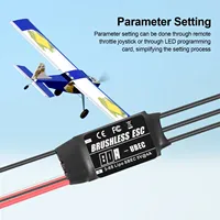 Nouvel ESC brushless en métal 20A-80A avec UBEC 2-6S pour avions et hélicoptères RC, CN 14 ans et plus