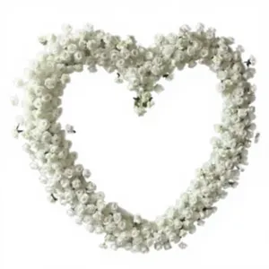 Nouvelle <span class=keywords><strong>Arche</strong></span> de Fond en Fer Forgé en Forme de Cœur pour Scène de Mariage, Étagère de Décoration avec Fleurs Décoratives et Grilles Cœur, Ornements de Mariage - Product Image 3