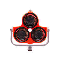 ADS30 Three-Prism Set for Total Station | 360° Surveying Reflector Optical Glass Compatible All Brands of Total Stations