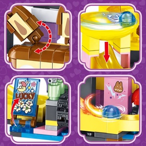 405 pièces marbre course parc d'attractions blocs de construction ensemble tige bricolage assemblage labyrinthe piste rouleau balle briques Construction bâtiment <span class=keywords><strong>jouet</strong></span> - Product Image 3