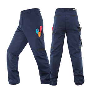 <span class=keywords><strong>Pantaloni</strong></span> da lavoro Cargo da uomo <span class=keywords><strong>con</strong></span> <span class=keywords><strong>tasche</strong></span> <span class=keywords><strong>laterali</strong></span> <span class=keywords><strong>pantaloni</strong></span> alla moda da uomo in forma regolare Casual <span class=keywords><strong>blu</strong></span> Navy <span class=keywords><strong>pantaloni</strong></span> Cargo - Product Image 2