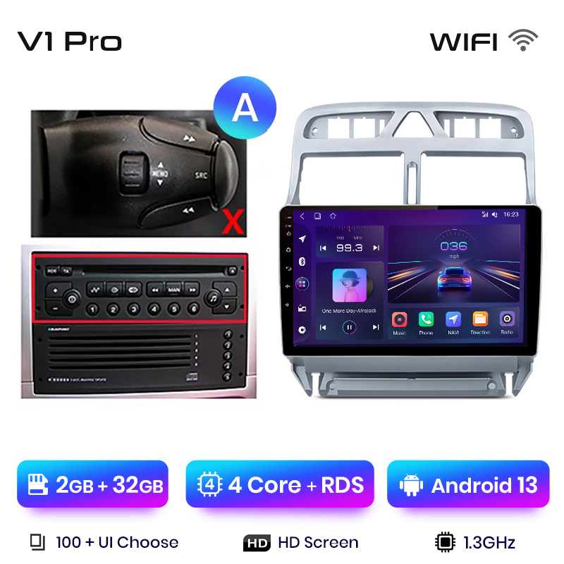 V1 PRO 2 Go + 32 Go 9 pouces version A