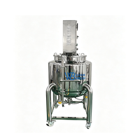 Réservoir de mélange chauffant mobile en acier inoxydable à double enveloppe, fourni directement par l'usine, pour produits à base de cire, colle et produits chimiques quotidiens