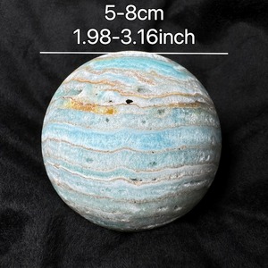 Boule de cristal minéral bleu de haute qualité de 5-6cm ornements de couleur bleue et <span class=keywords><strong>blanche</strong></span> artisanat en cristal sphère d'hémimorphite - Product Image 2