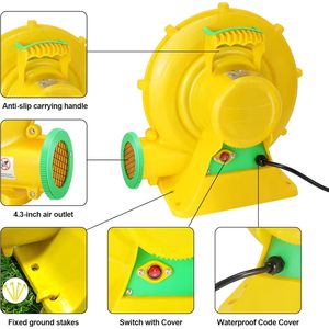 550 commerciale W/0,73 hp aeratore a doppia faccia pale del ventilatore Design grande attrezzatura da divertimento gonfiabile all'aperto - Product Image 3
