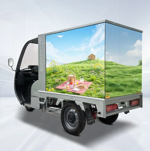 Tricycle Électrique Cargo LED de Haute Qualité 200-250W 60V, Nouveau Véhicule Publicitaire d'Extérieur Fermé pour la Promotion - Product Image 2
