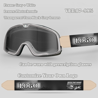 Lunettes de cyclisme rétro unisexes, vision de jour et de nuit, logo personnalisé, protection UV, photochromiques, lunettes de ski sportives
