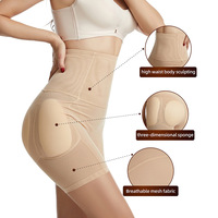 Taille haute dentelle respirant rembourré fesse enrichi entrejambe bout à bout pantalon beauté corps Shaper Shapewear minceur culotte Shorts