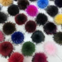 Pompons en fourrure en gros pour chapeaux, 15 cm, pompons en fourrure de raton laveur naturelle et moelleuse, vrais pompons en fourrure de renard, gros pompons