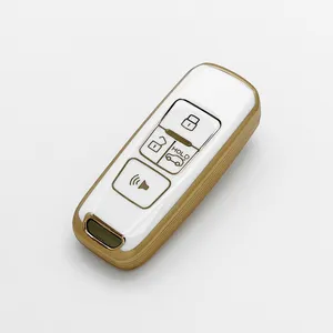 Модернизированный чехол для автомобильного ключа с дистанционным управлением, защитный чехол для автомобильного ключа с золотым краем, защитный чехол для протона, индивидуальный логотип