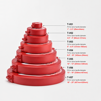 Dispositif de verrouillage de vanne pliable en ABS, couvercle de sécurité LOTO industriel pour poignée de vanne de 1 à 2,5 pouces (25-64 mm)