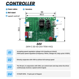 Hochwertiges, leises, hallfreies 24-V-DC-Luftgebläse für Schlaf ventilatoren zu Hause - Product Image 6