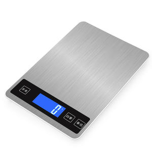 Mini balance de cuisine numérique 1g-10kg, corps en métal, alimentée par batterie, pesée précise et portable pour usage domestique - Product Image 1