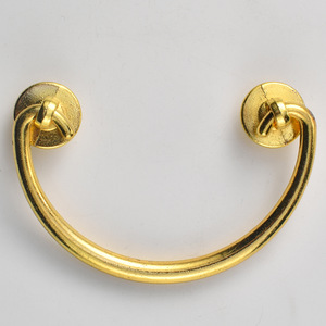 Furniture Handle Ring Zinc Alloy Antique Bronze <b>Gold</b> 83mm Hole Spacing Drawer <b>Cabinet</b> Easy Installation - Product Image 4