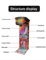 Machine à poinçonner Dragon Punch Arcade Bill Acceptor Hercules Kick Boxing test Punch Dragon Boxing Machine