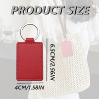 Llavero de Cuero PU Grabado con Logotipo Personalizado, Llavero Sólido en Blanco para Grabado Láser Xtool, Regalos Empresariales