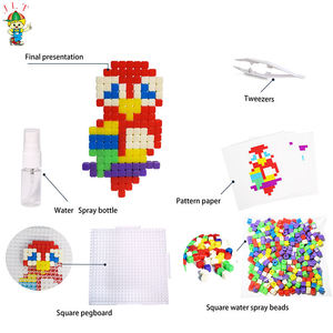 Venta al por mayor personalización ecológica niños juguetes educativos DIY plástico Pva fusible agua cuentas rompecabezas Hama cuentas - Product Image 4