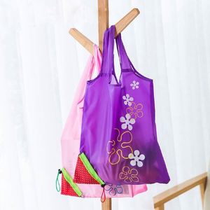 Sac de courses pliable réutilisable créatif en forme de fraise, sac fourre-tout portable en forme de fruit - Product Image 5