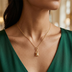 <span class=keywords><strong>Collana</strong></span> <span class=keywords><strong>con</strong></span> Ciondolo a Forma <span class=keywords><strong>di</strong></span> Cuore Hamsa Placcato Oro 18K Gemnel, in Ottone <span class=keywords><strong>con</strong></span> Zirconi, Catena alla Moda, <span class=keywords><strong>Collana</strong></span> Trendy - Product Image 4