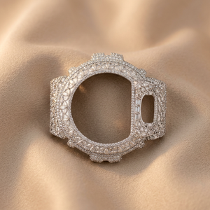 Lunette de montre personnalisée avec diamants, pièces de montre de luxe hip-hop - Product Image 1