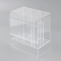 Distributeur de rangement 3 emplacements en acrylique moderne, écologique, étanche, anti-poussière, haute transparence pour boosters Pokémon et autres