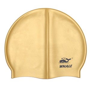 Bonnets de <span class=keywords><strong>natation</strong></span> d'entraînement féminins en silicone respectueux de l'environnement Casquettes blanches imperméables avec logo personnalisé pour les femmes nageant - Product Image 2