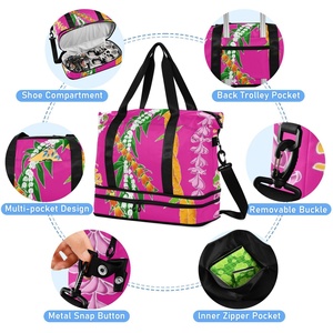 Bolsas de Mano Personalizadas Aloha con Estampado, Impermeables, para Fin de Semana, para el Hospital, Maternidad, Mamá, con Bolsa de Aseo - Product Image 4