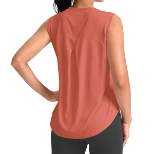 Camisetas sin mangas holgadas para mujer, blusas <span class=keywords><strong>de</strong></span> verano sin mangas, talla grande, cuello cuadrado informal, patrón liso, tela <span class=keywords><strong>de</strong></span> punto transpirable - Product Image 5