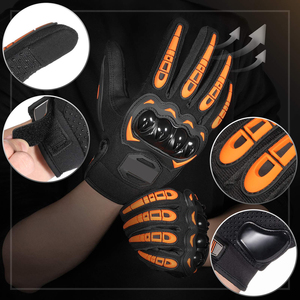 Gants de <span class=keywords><strong>moto</strong></span> en cuir pour écran tactile, résistants, pour l'hiver, pour les sports de plein air, la course, unisexe - Product Image 2