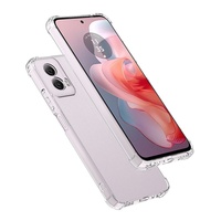 Étui de téléphone transparent antichoc avec cordon pour MOTO G Power 5G 2024 avec airbag TPU pour le modèle G64