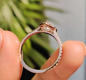 Bague classique pour femme en moissanite taille brillant 1 carat, argent 14 carats, clarté VVS1, bijoux de mariage de luxe, Avira Jewels - Product Image 4