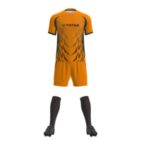 Ensemble de maillots de football personnalisés à manches courtes, uniforme de football à séchage rapide, tenue d'entraînement d'équipe, prix d'usine, MOQ 1 ensemble
