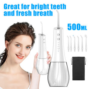 Hydropulseur <span class=keywords><strong>dentaire</strong></span> portable 5 modes pour les dents, irrigateur buccal pour orthodontie, appareils dentaires, gencives sensibles, compact - Product Image 3