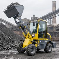 Chargeuse sur pneus à rendement élevé de 2 tonnes avec une hauteur de déchargement élevée pour les fours à briques et les travaux de cimentation