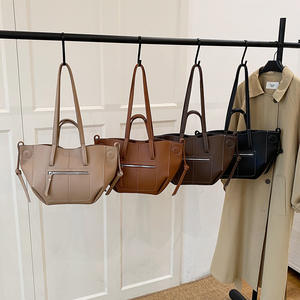 Sac fourre-tout en PU pour femme Foreign Trade Wings, nouvelle collection 2025, style rétro, grande capacité, version coréenne, sac à main tendance et élégant pour le quotidien - Product Image 1