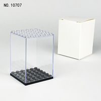 Vitrina Acrílica para Minifiguras, Exhibidor Transparente a Prueba de Polvo para Coleccionables