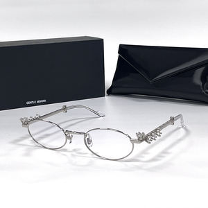 <span class=keywords><strong>Lunettes</strong></span> rétro optique de marque de luxe vintage GM à monture solide Monster diamantée pour hommes et femmes - Product Image 2