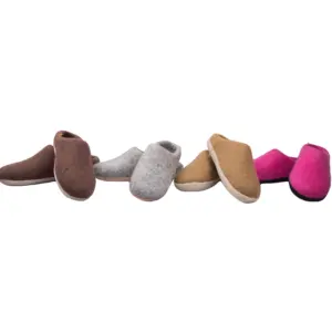 US Top Selling Felt Slippers customize colors Indoor unisex slippers home kitchen room warm wool shoes