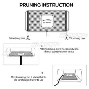 Chargeur sans fil Qi 10W pour iPhone, station de charge, chargeur pour console centrale de voiture, compatible avec BMW 320i 330i, Audi, Mercedes - Product Image 3