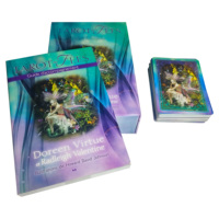 Personnalisé Noir et Or Acheter de Haute Qualité Dark Egyptian Oraclefoil 12x7cm Wholesale Rider 2023 Marseille Tarot Cards With Guidebook