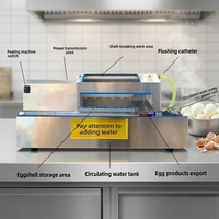 Nouveau Style haute efficacité dissolvant de coquille d'oeuf de poulet doux dur oeufs de caille traitement éplucheur Machine à éplucher