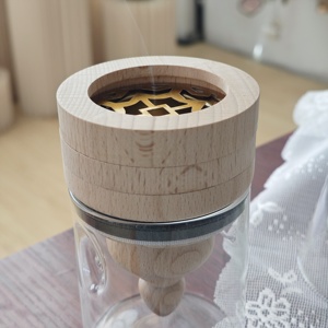<span class=keywords><strong>Estufa</strong></span> de aromaterapia de vidrio hecha <span class=keywords><strong>a</strong></span> mano al por mayor de fábrica con combinación de madera, ideal para artículos religiosos del hogar en el Medio Oriente - Product Image 5