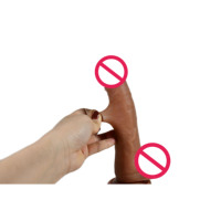 Dildo de Silicona Grande Realista con Ventosa, Suave, Impermeable, Ecológico, Juguete Sexual para Adultos, Estimulación del Punto G, para Mujeres y Hombres, con Control Remoto