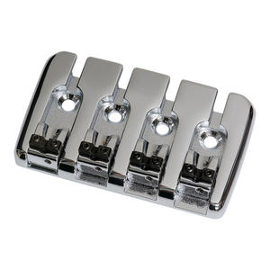 CNC עיבוד מותאם אישית בס גשר 4-מחרוזת 5-חור התאמת ציוד Badass בס שחור - Product Image 4