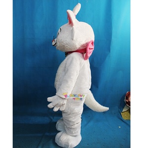Disfraz de Mascota de gato Marie blanco de dibujos animados CE para adultos, disfraz de Animal de gato para fiesta - Product Image 2