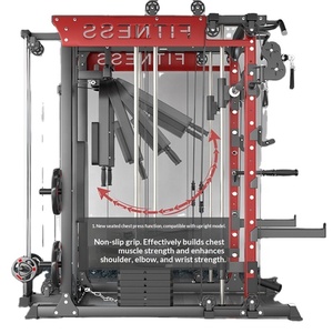Machine de <span class=keywords><strong>musculation</strong></span> multifonctionnelle en métal pour entraînement croisé, squats, développés couchés, équipement de fitness domestique et commercial, capacité 500 kg - Product Image 3