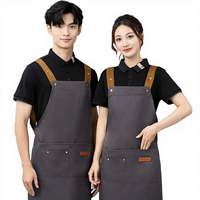 Tablier de cuisine personnalisé pour la cuisson, le barbecue, le chef, imprimé et brodé, adapté aux serveurs dans les salons de thé et les cafés
